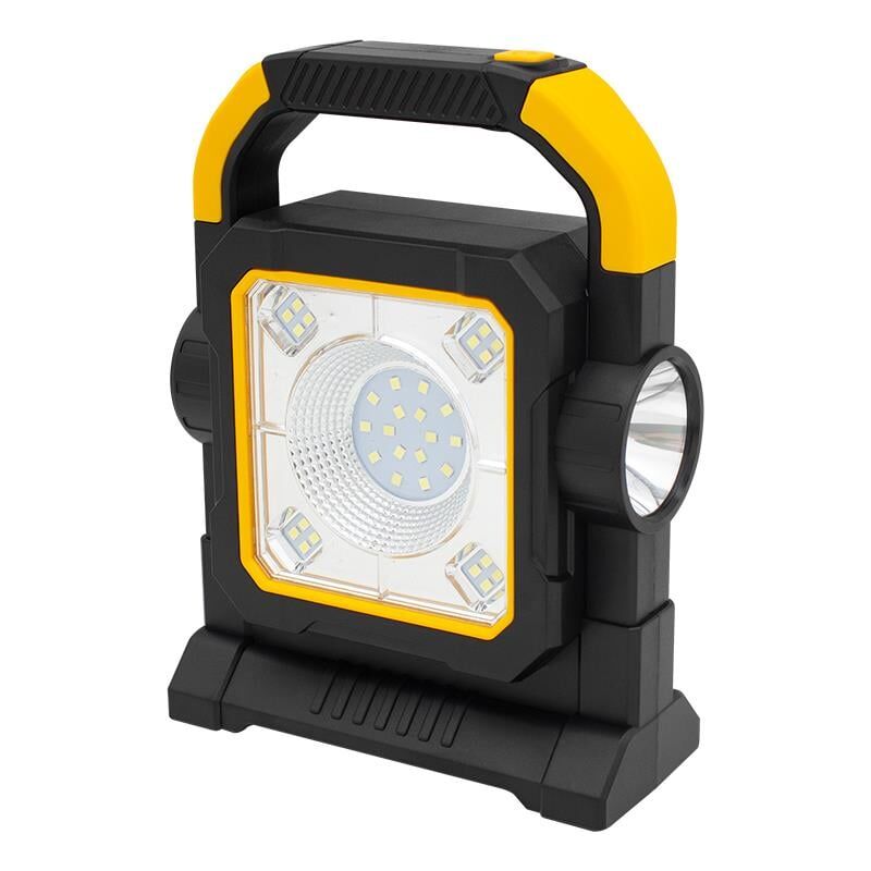 Powemaster 3 Çalışma Modlu Güneş Enerjili Cob Ledli Taşınabilir Şarjlı Solar Lamba Kamp Lambası Powerbank Özellikli