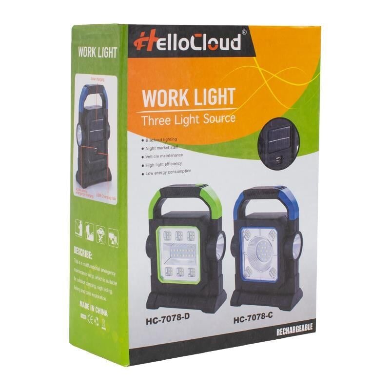 Powemaster 3 Çalışma Modlu Güneş Enerjili Cob Ledli Taşınabilir Şarjlı Solar Lamba Kamp Lambası Powerbank Özellikli