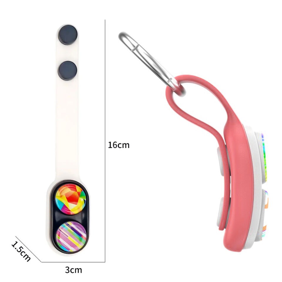Ayt Sunup SN-24271 Poppuck Trick Magnet Fidget Parmak Stres Spinner Stres Çarkı 16x3 cm