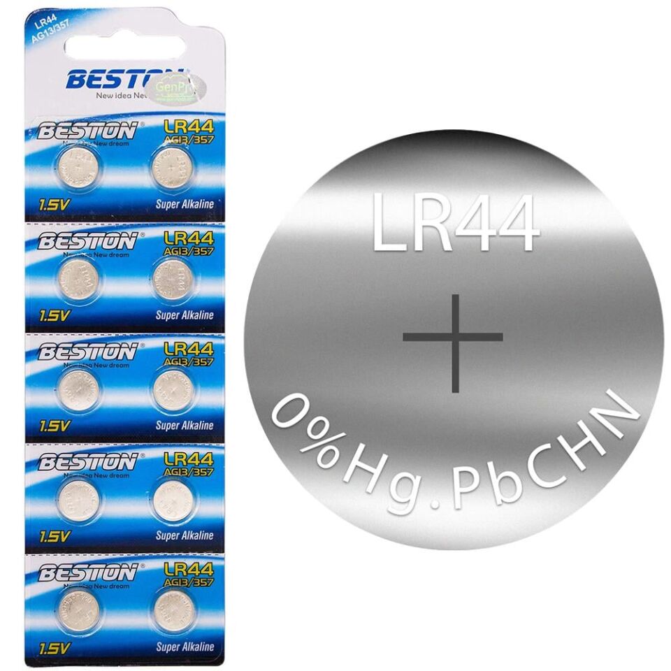 Beston Alkalin AG13/357 LR44 Düğme Pil (10'Lu Paket)  BST-LR44
