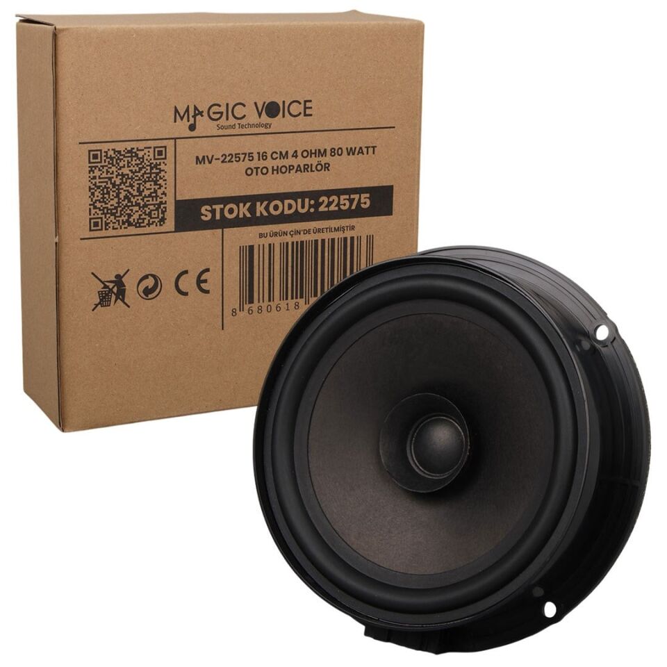 Magıcvoıce Mv-22575 16 Cm 4 Ohm 80 Watt Oto Hoparlör (Volkswagen Grubu Seat Skoda Kapı Hoparlörü