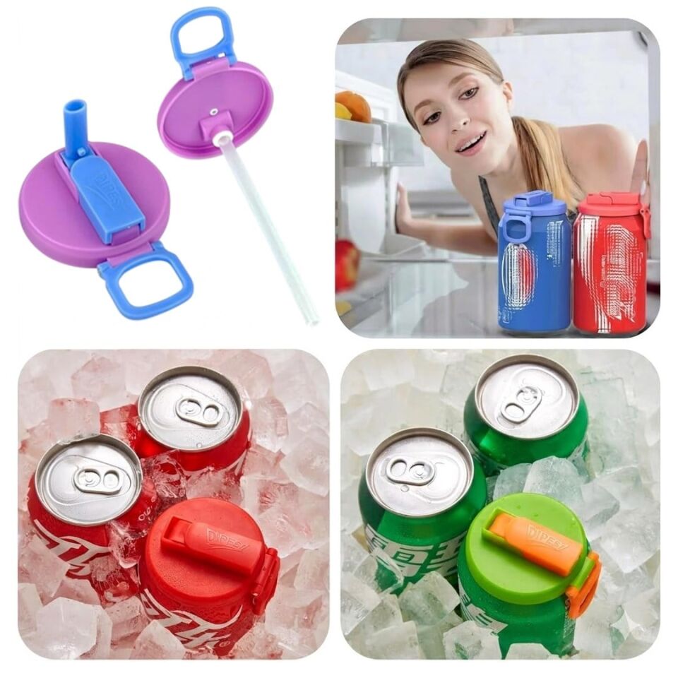 Sunup SN-29911 Kutulu İçecekler İçin Pipetli İçecek Kapağı
