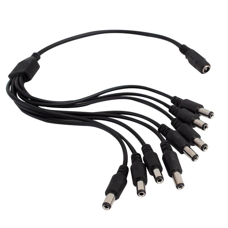Ayt Power Dişi To 8 Erkek Power Kablo Adaptör Ucu Çoklayıcı Güvenlik Kamerası Enerji Kablosu Kamera Adaptör Kablo