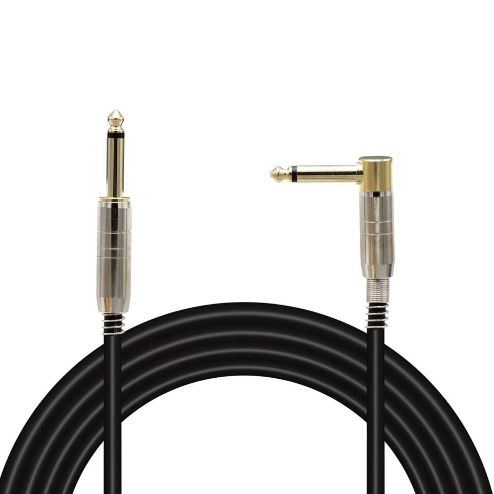 Magicvoice LD377 6.3 Mm Mono Erkek 6.3 Mm L Tip Mono Erkek 2 Metre Kablo Anfi Mixer Ses Kablosu