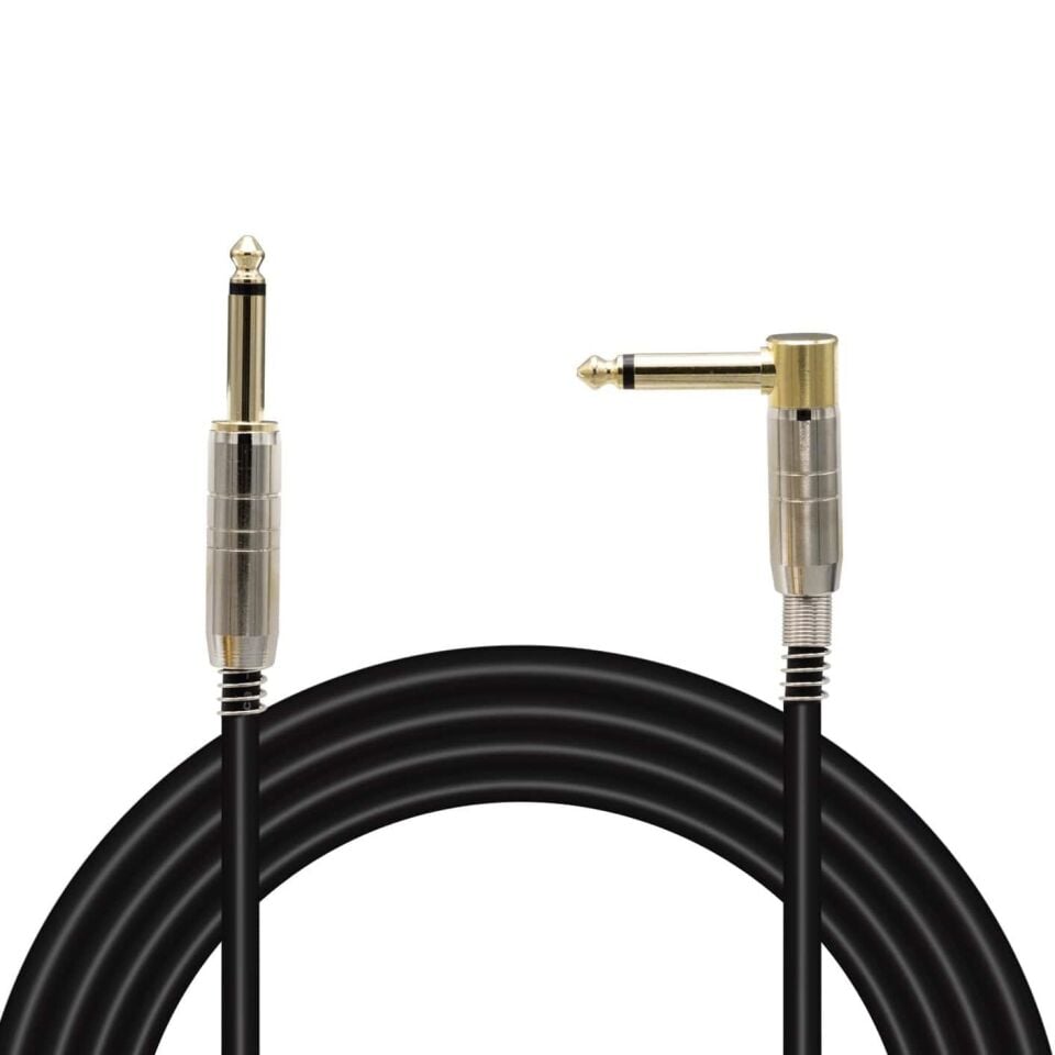 Magicvoice LD377 6.3 Mm Mono Erkek 6.3 Mm L Tip Mono Erkek 2 Metre Kablo Anfi Mixer Ses Kablosu