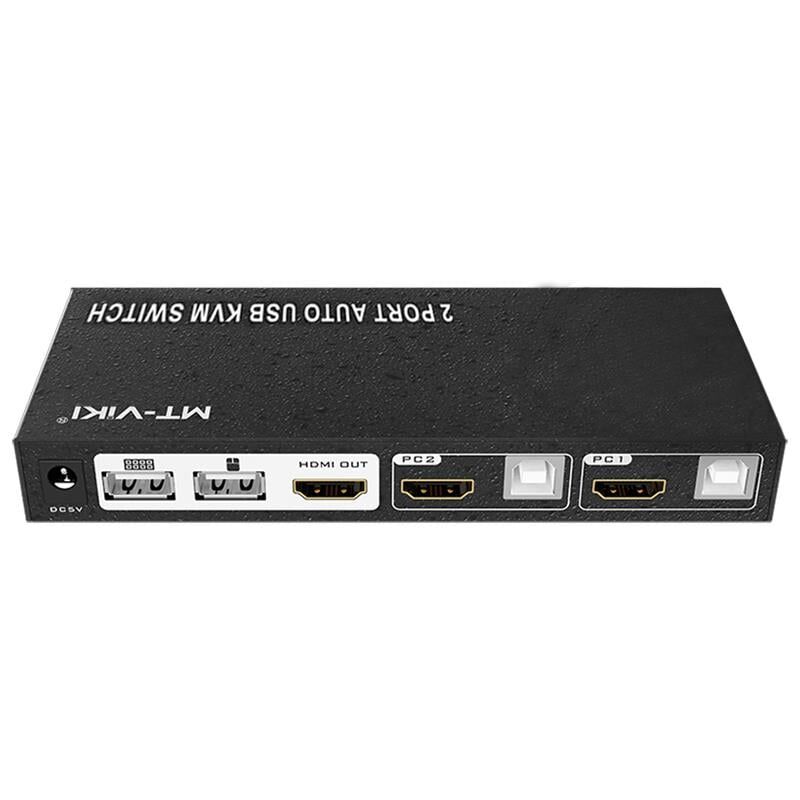 Powermaster PM-14742 2 Port HDMI KVM Switch Ultra HD 4K Kasa Çoklu Bilgisayar Kontrol Cihazı