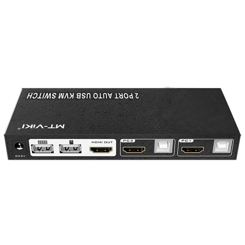 Powermaster PM-14742 2 Port HDMI KVM Switch Ultra HD 4K Kasa Çoklu Bilgisayar Kontrol Cihazı