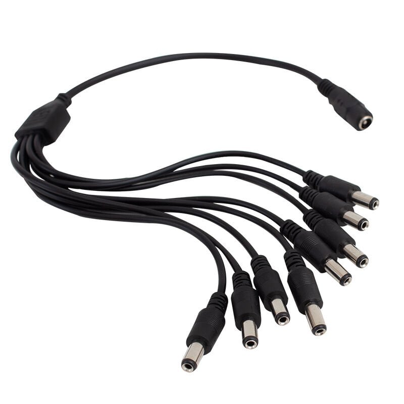 Ayt Power Dişi To 8 Erkek Power Kablo Adaptör Ucu Çoklayıcı Güvenlik Kamerası Enerji Kablosu Kamera Adaptör Kablo