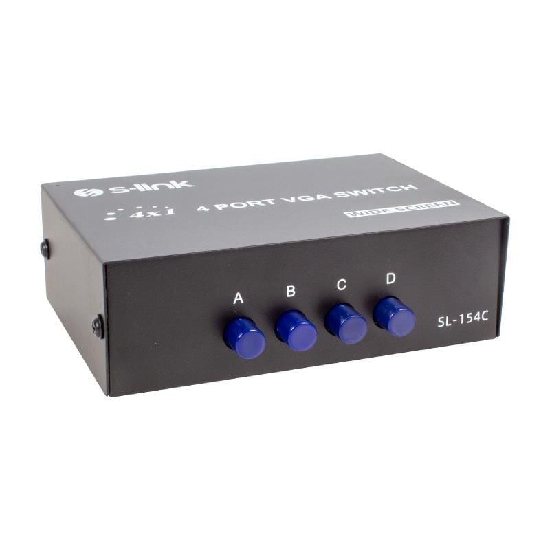 Powermaster PM-20014 4 Port VGA Switch Manuel Geçiş Kutusu