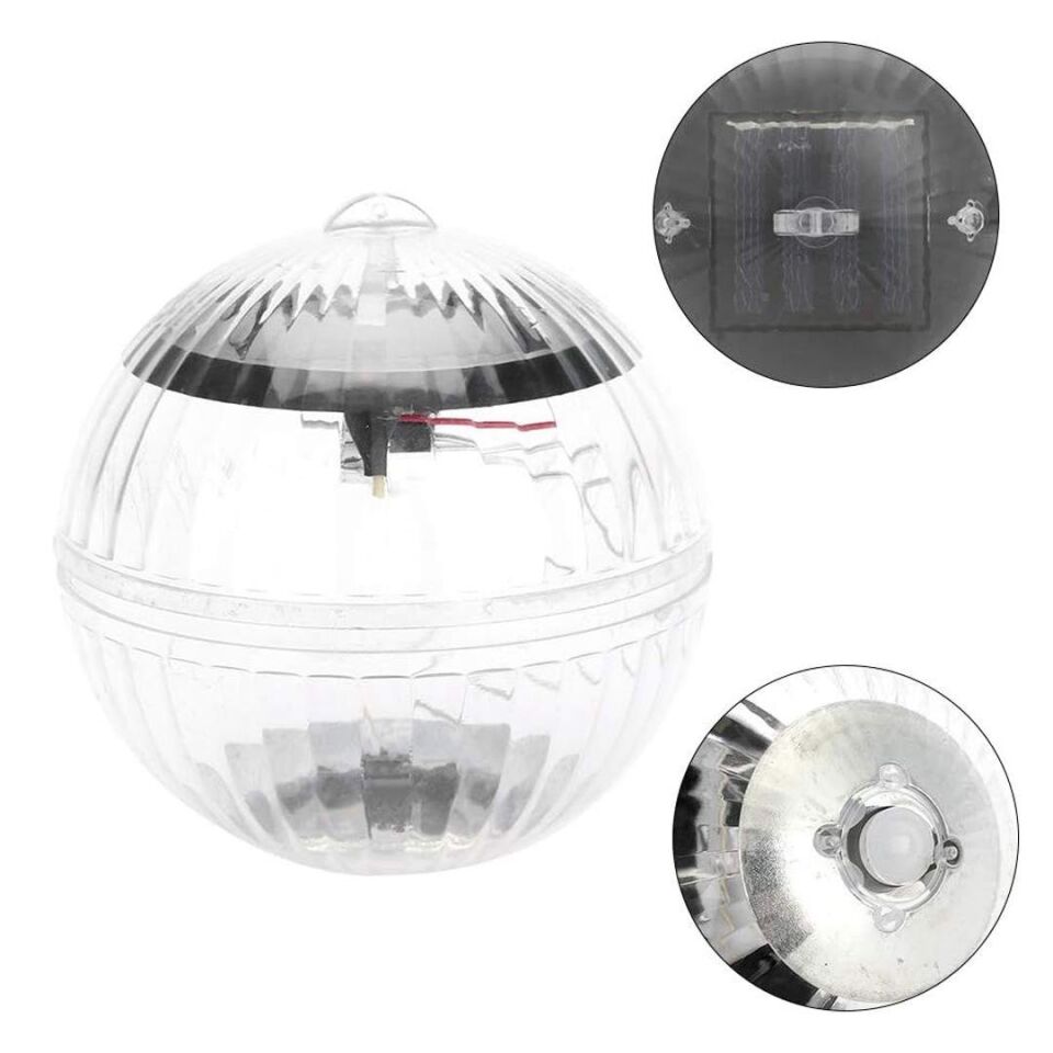 Powermaster PM-25477 Solar Panelli Havuz Topu RGB Led Ambiyans Aydınlatma Su Geçirmez