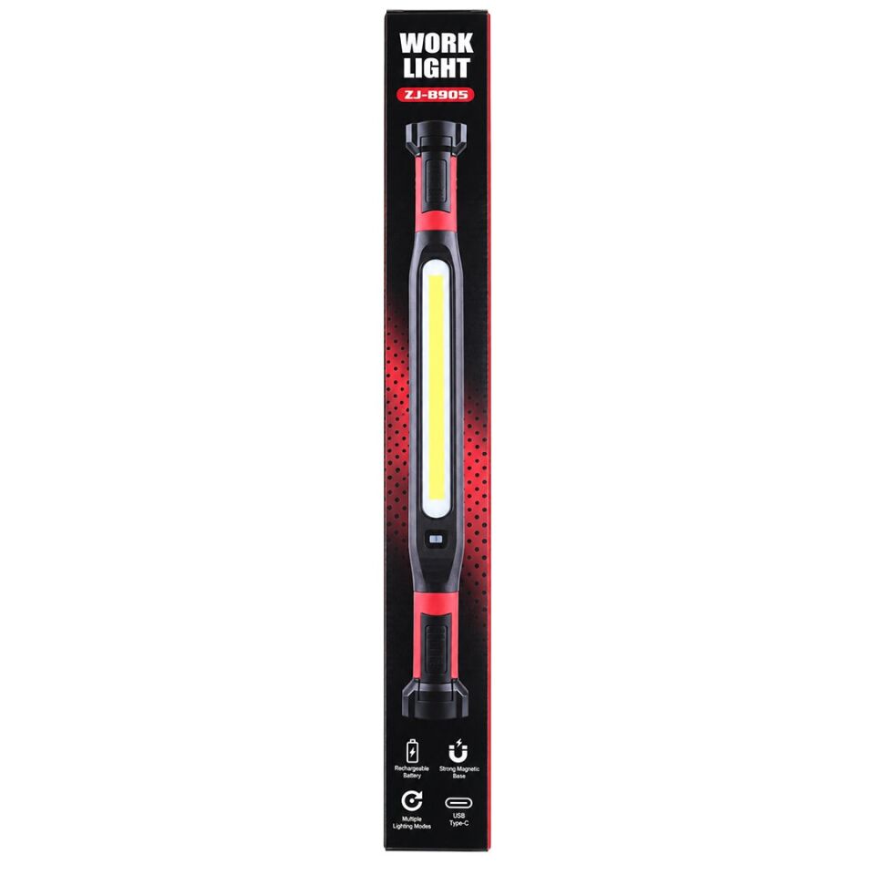 Powermaster PM-38123 DC 5V Şarjlı Manyetik Taban Askı Aparatı Çoklu Işık Modu Araç Tamir Lambası