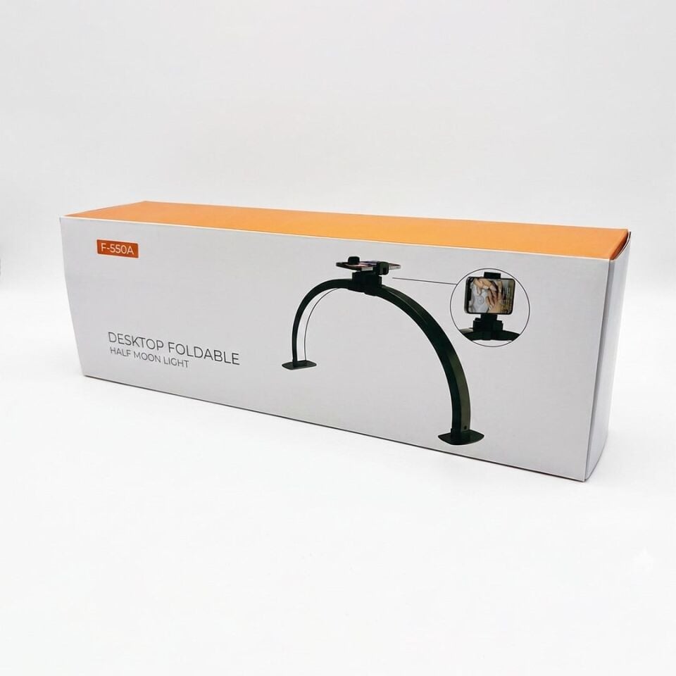 Trled F-550A AB-Pembe Elmas Desenli 55Cm Katlanabilir Masa Lambası Manikür Led Aydınlatma