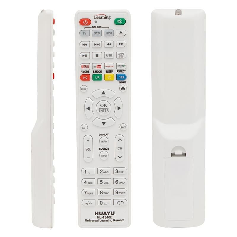 Huayu HL-1340E TV-LCD-Uydu-DVD Öğrenebilen Netflix-Youtube-Amazon Tuşlu Akıllı Kumanda