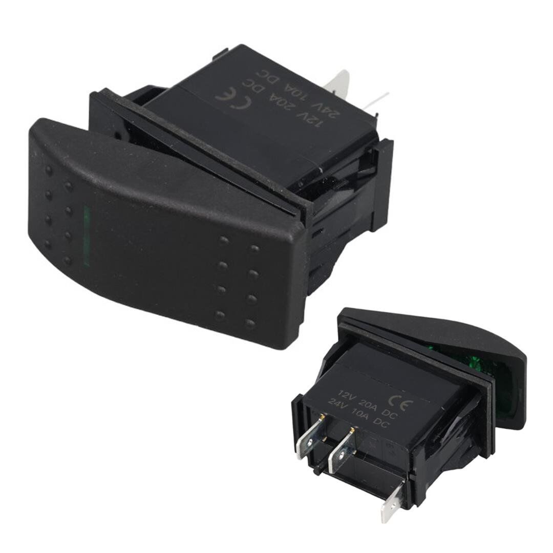 Ayt İnce Işıklı 3 Pinli On Off Aç Kapa Anahtar 12-24 Volt Marin Switch Ic134M