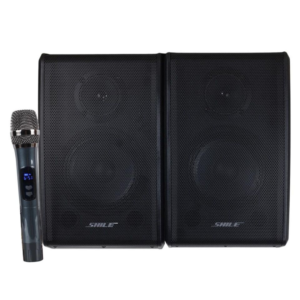 Shile Kx-2 El Mikrofonlu Kumandalı Şarjlı Usb Sd Bluetooth Taşınabilir Hoparlör Taşınabilir Anfi