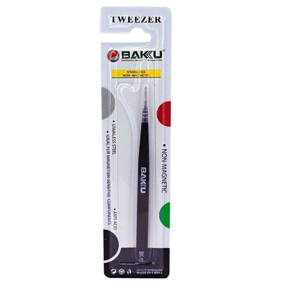 Baku BK-11 Antistatik Hassas İnce Uçlu Tamir Cımbızı