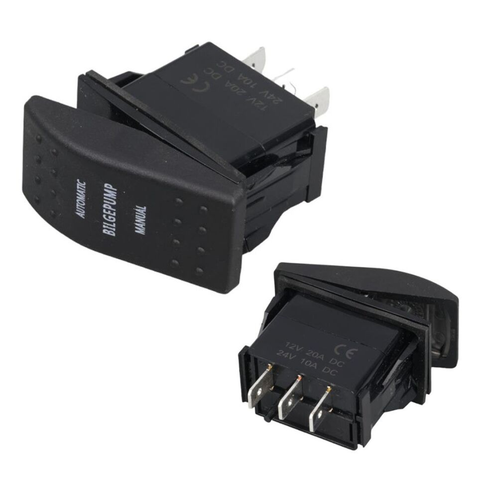 Ayt Pompa Depo Sembollu Lambalı Işıksız Araç On Off Aç Kapa Yaylı Anahtar Düğme Oto İçin 12-24 Volt Switch 3 Pinli