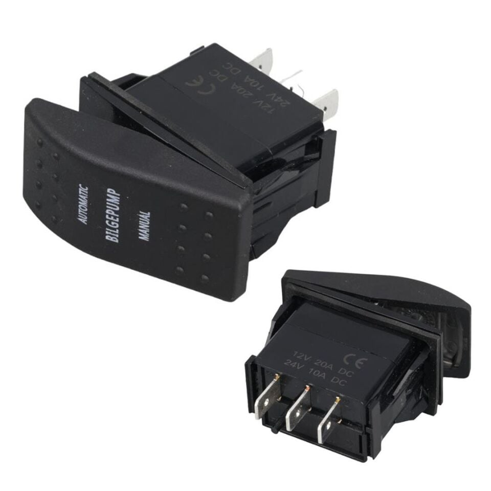 Pompa Depo Sembollu Lambalı Işıksız Araç On Off Aç Kapa Yaylı Anahtar Düğme Oto İçin 12-24 Volt Switch 3 Pinli