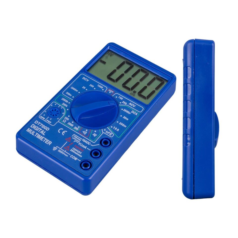 Ayt Powermaster DT700D Jumbo Display Dijital Multimetre Ölçü Aleti Dc Ac Diyot Transistör Ölçebilir