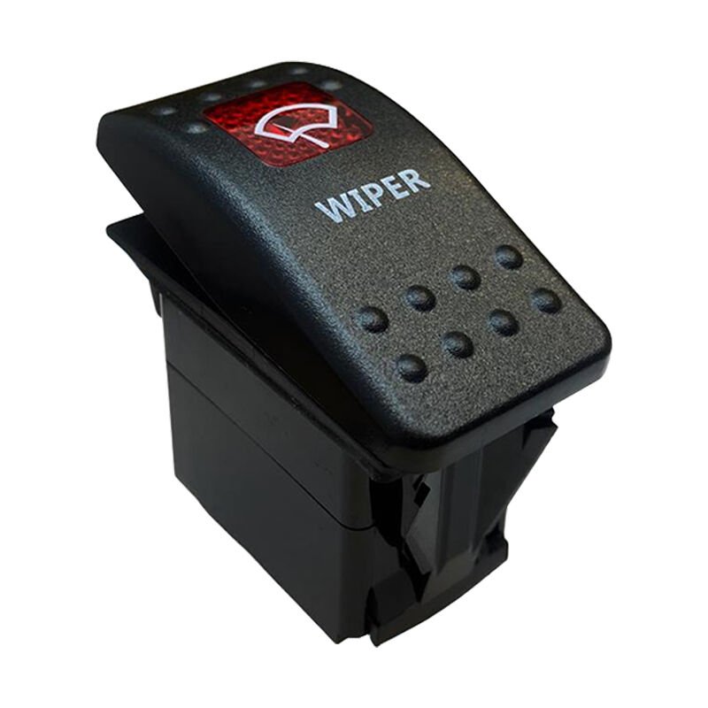 Ayt Silecek Sembollu Lambalı Işıklı Araç On Off Aç Kapa Anahtar Düğme Oto İçin 12-24 Volt Switch 3 Pinli