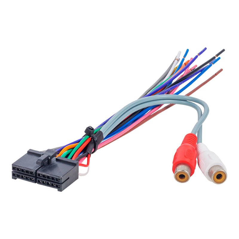Ayt G545 20 Pin MP3 İso Dişi Oto Soket Ara Kablo Oto Teyp Radyo Soketi Amfi Anfi Çıkışlı