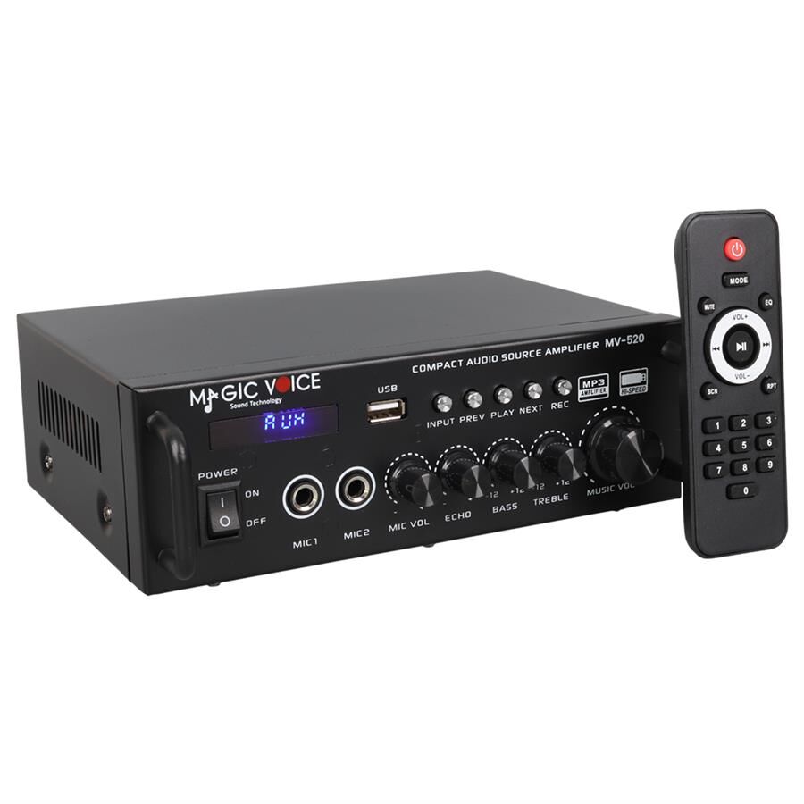 Magicvoice MV-520 15 Watt Usb Sd Bluetooth 1 Mikrofonlu Girişli Trafosuz Anfi Okul Cami Mağaza Tipi Amfi