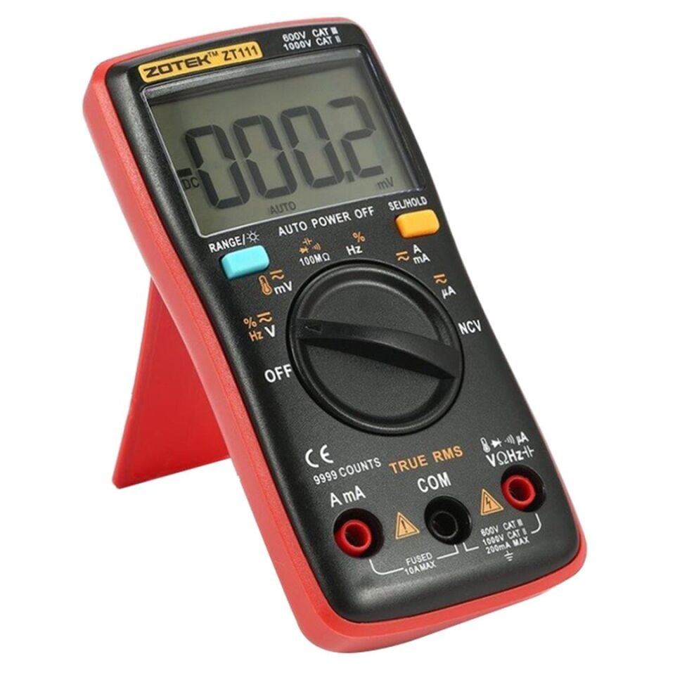 Ayt Zoyi ZT-111 Dijital Multimetre Ölçü Aleti Ac Dc Akım Gerilim Ölçer Ölçüm Cihazı