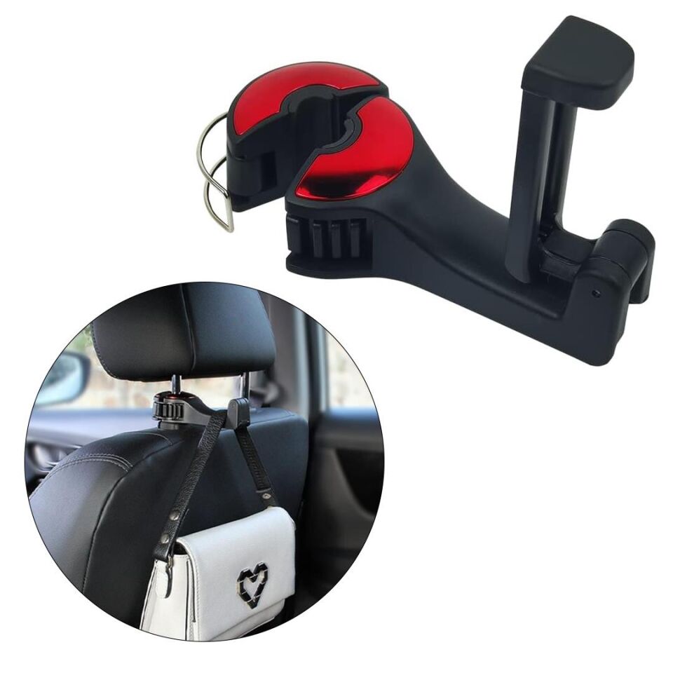 Ayt Powermaster PM-20941 Araç İçi Koltuk Arkası Kanca Askılık Telefon Tutucu Teleskopik Koltuk Başlığı Tutacağı
