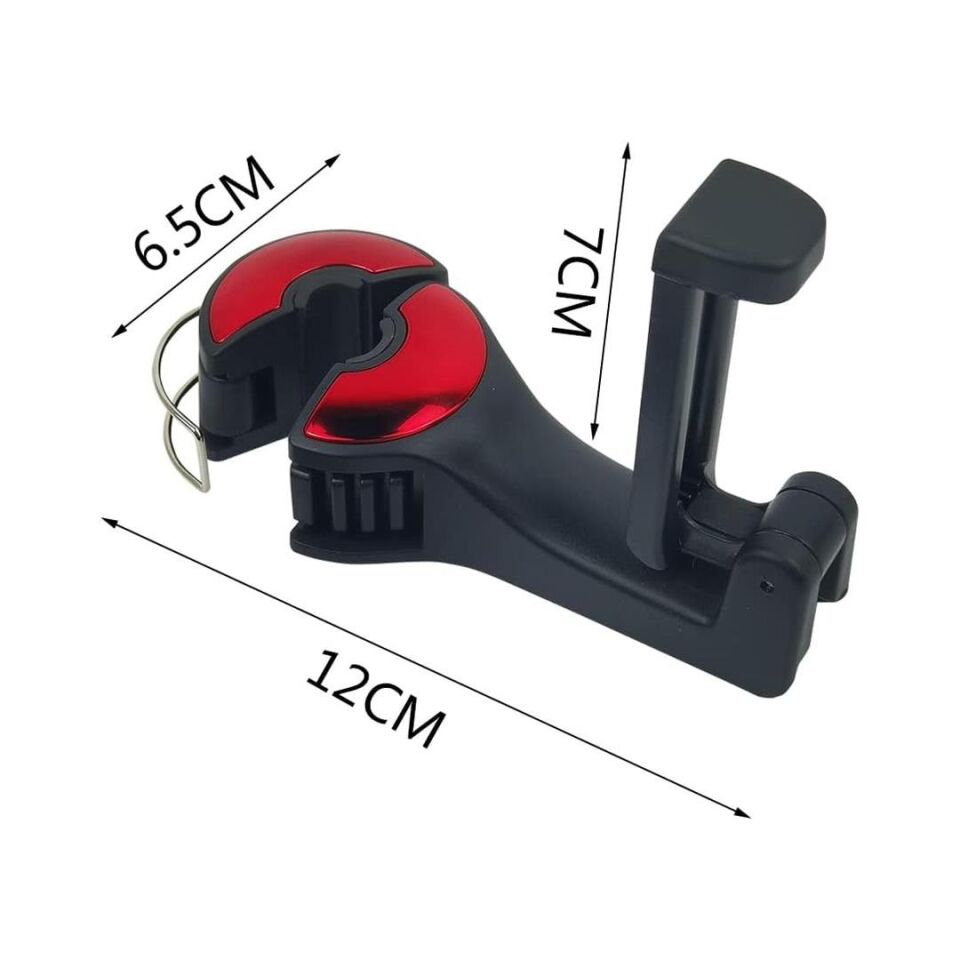 Ayt Powermaster PM-20941 Araç İçi Koltuk Arkası Kanca Askılık Telefon Tutucu Teleskopik Koltuk Başlığı Tutacağı