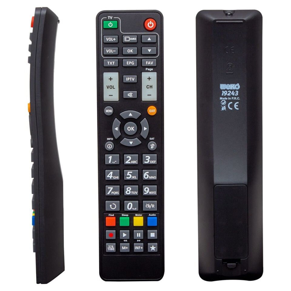 Weko Next  2000Hd Kanky Tango Punto Black Programlanabilir Akıllı Kumanda Uydu Kumandası