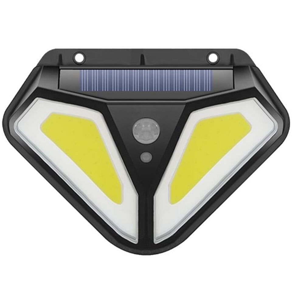 Powermaster 3 Modlu Hareket Sensörlü 50 Cob Ledli İndüksiyon Duvar Lambası Solar Güneş Enerjili Bahçe Aydınlatması