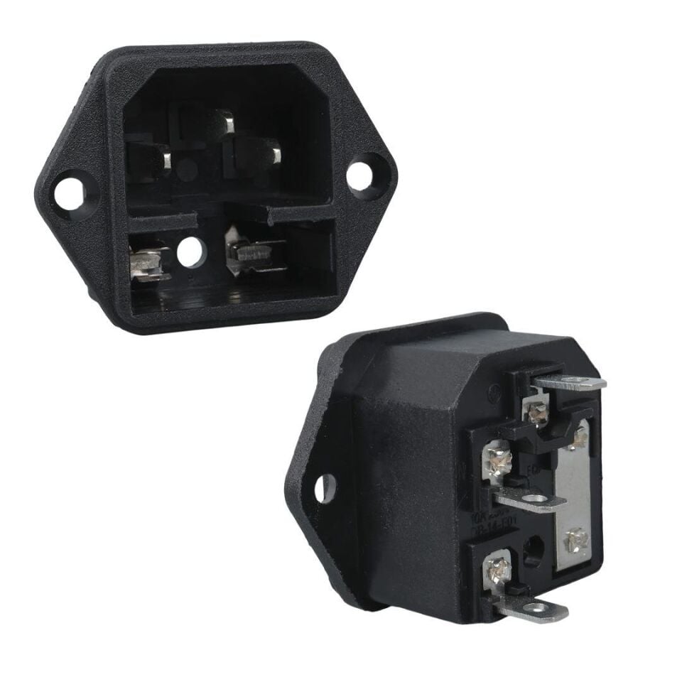 Ayt Bilgisayar C7 Power Şase Soket Erkek Kulaklı IC-213 Bilgisayar Güç Elektirik Kablosu Soketi