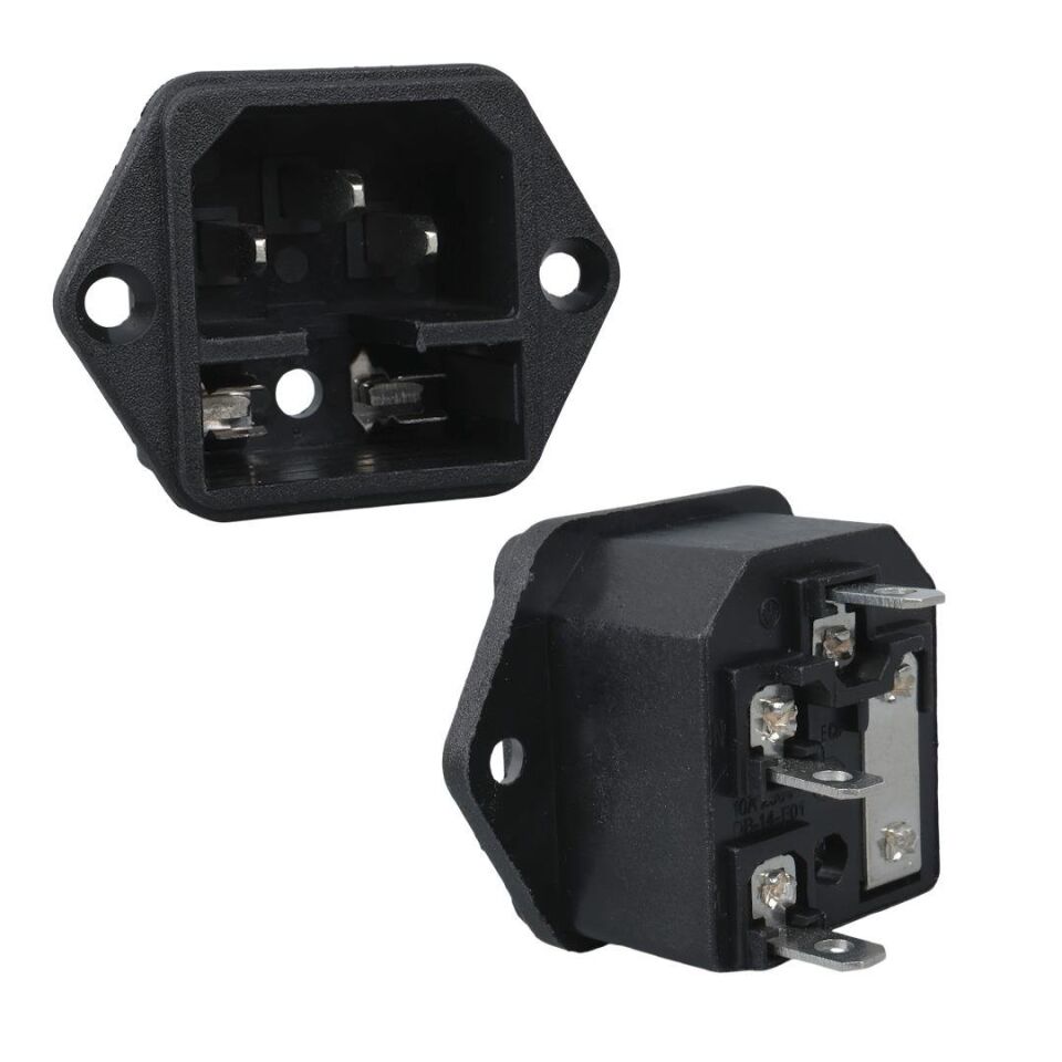Ayt Bilgisayar C7 Power Şase Soket Erkek Kulaklı IC-213 Bilgisayar Güç Elektirik Kablosu Soketi