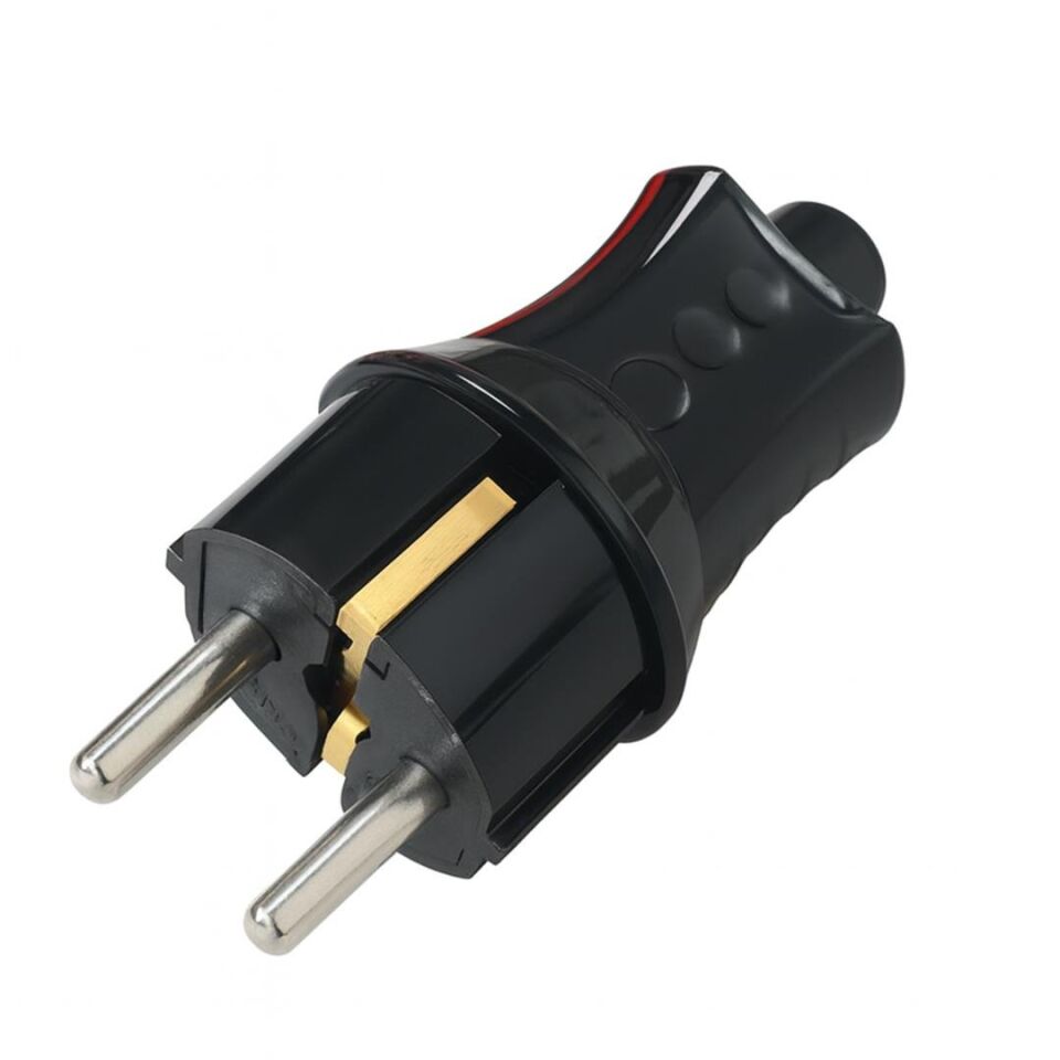 DE-PA DPA-11116 Siyah Topraklı UPS Tipi Erkek Fiş