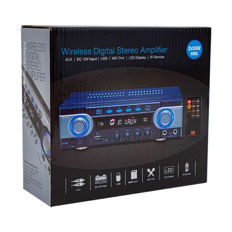 Osawa HD-510 USB-SD-Bluetooth 100 Watt Dijital Stereo Mixer Anfi Amfi