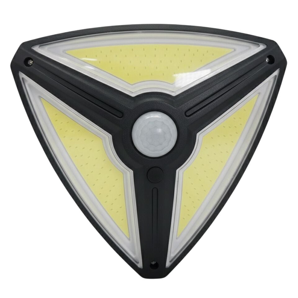 Powermaster MX-1219B 150 Cob Ledli Sensörlü 3 Modlu Solar Güneş Enerjili Duvar Lambası Bahçe Aydınlatması