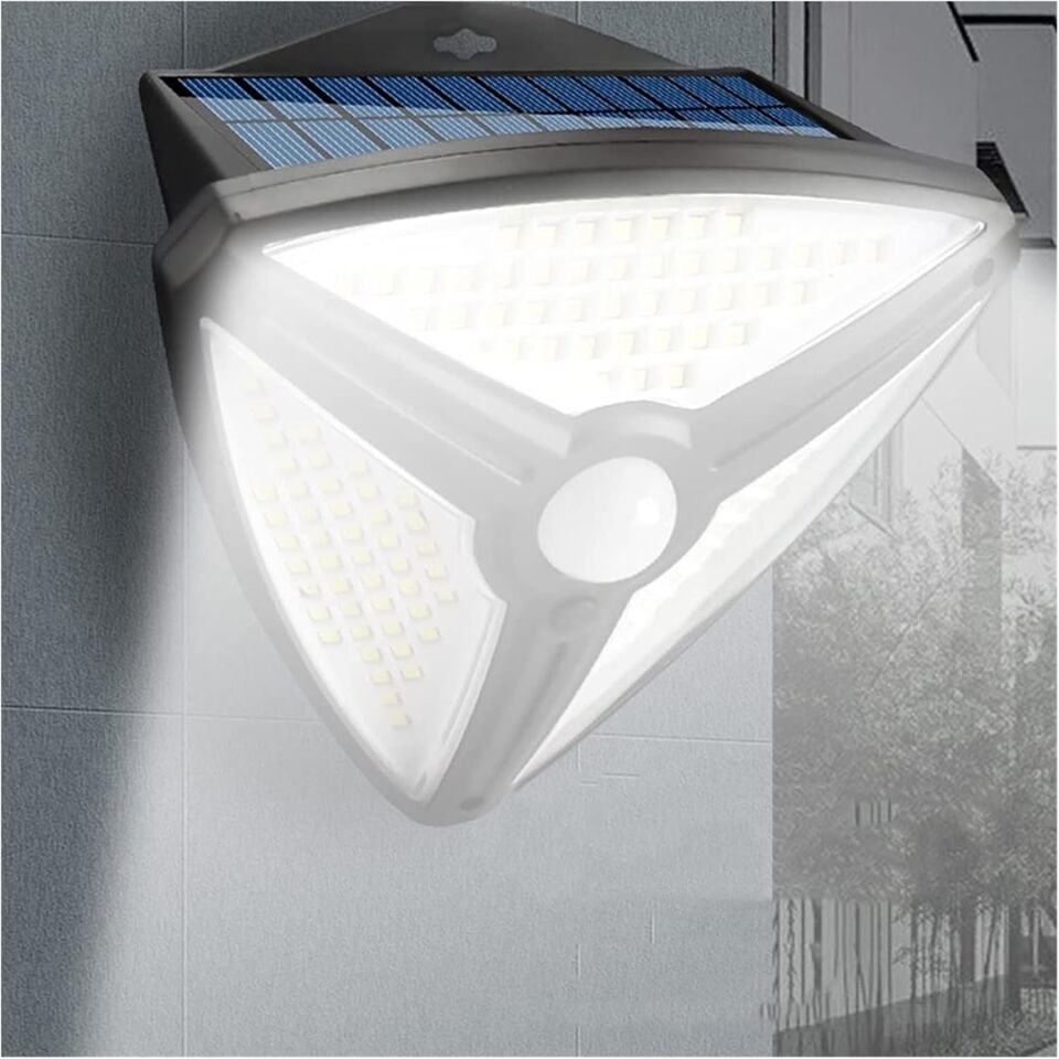 Powermaster MX-1219B 150 Cob Ledli Sensörlü 3 Modlu Solar Güneş Enerjili Duvar Lambası Bahçe Aydınlatması