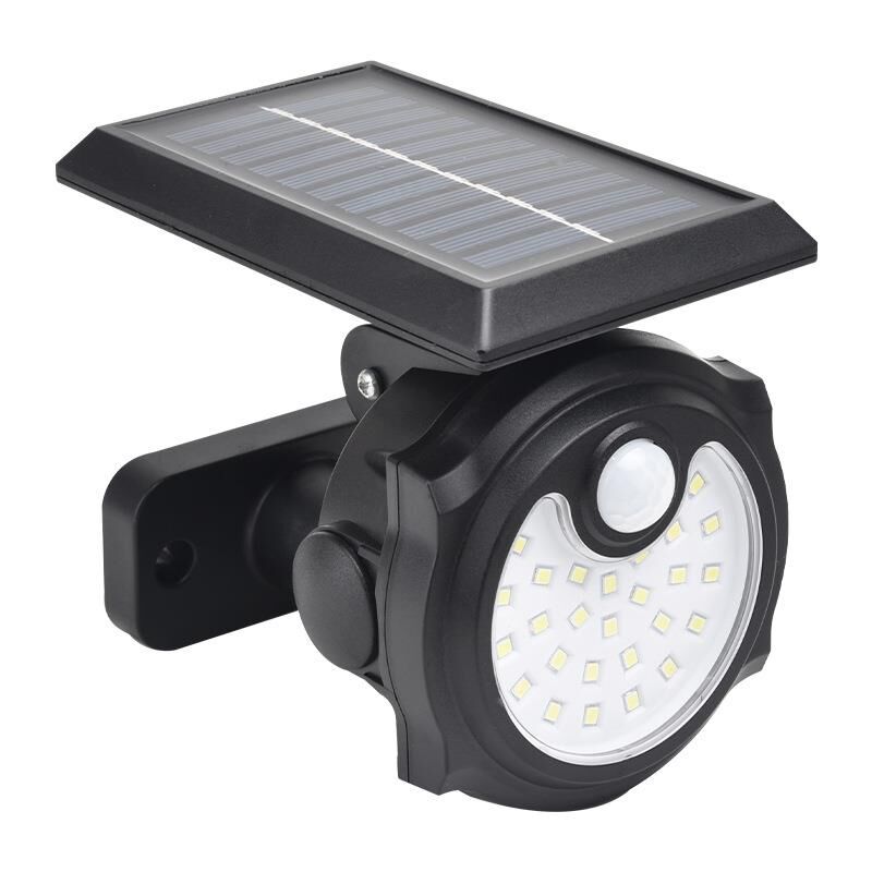 Powermaster SH-1705A 26 Ledli Sensörlü 3 Modlu Solar İndiksiyon Duvar Lambası