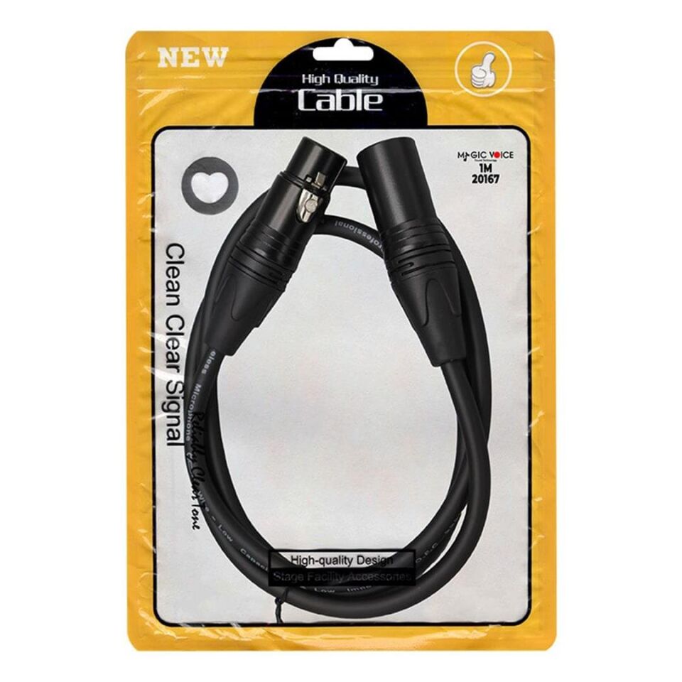 Magicvoice YN105 Canon Erkek Canon Dişi 10 Metre Kablo Anfi Mixer Ses Kablosu