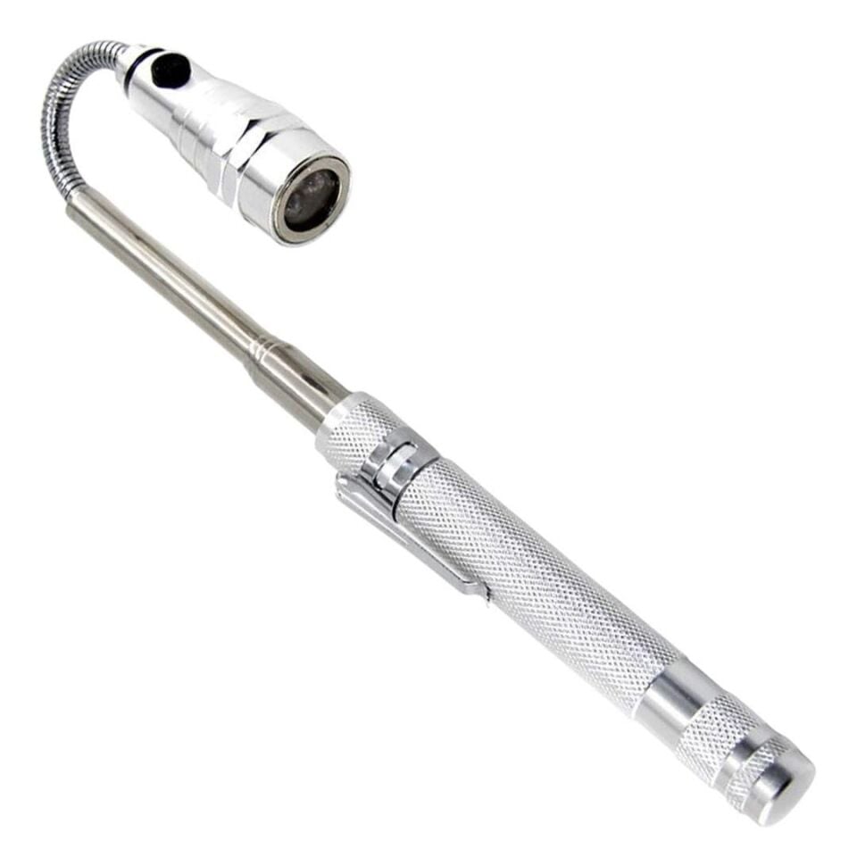 Powermaster MX-2808 Mıknatıslı 360 Derece Döner Başlıklı 3 Ledli Beyaz Işık El Feneri