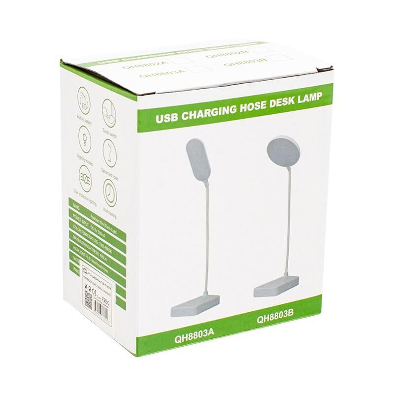 Ayt Powermaster Led Masa Lambası 40 Cm USB li Dokunmatik Düğmeli Üç Modlu Beyaz Gün Işığı Karışık Ledli Esnek