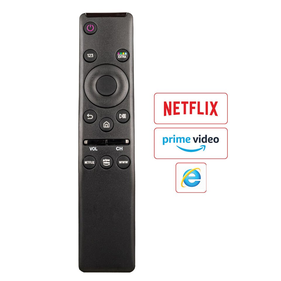 Huayu RM-L1593 Samsung Netflix Prime Video Tuşlu Lcd Led Tv Sihirli Kumanda Uhd Curved Tv Kumandası