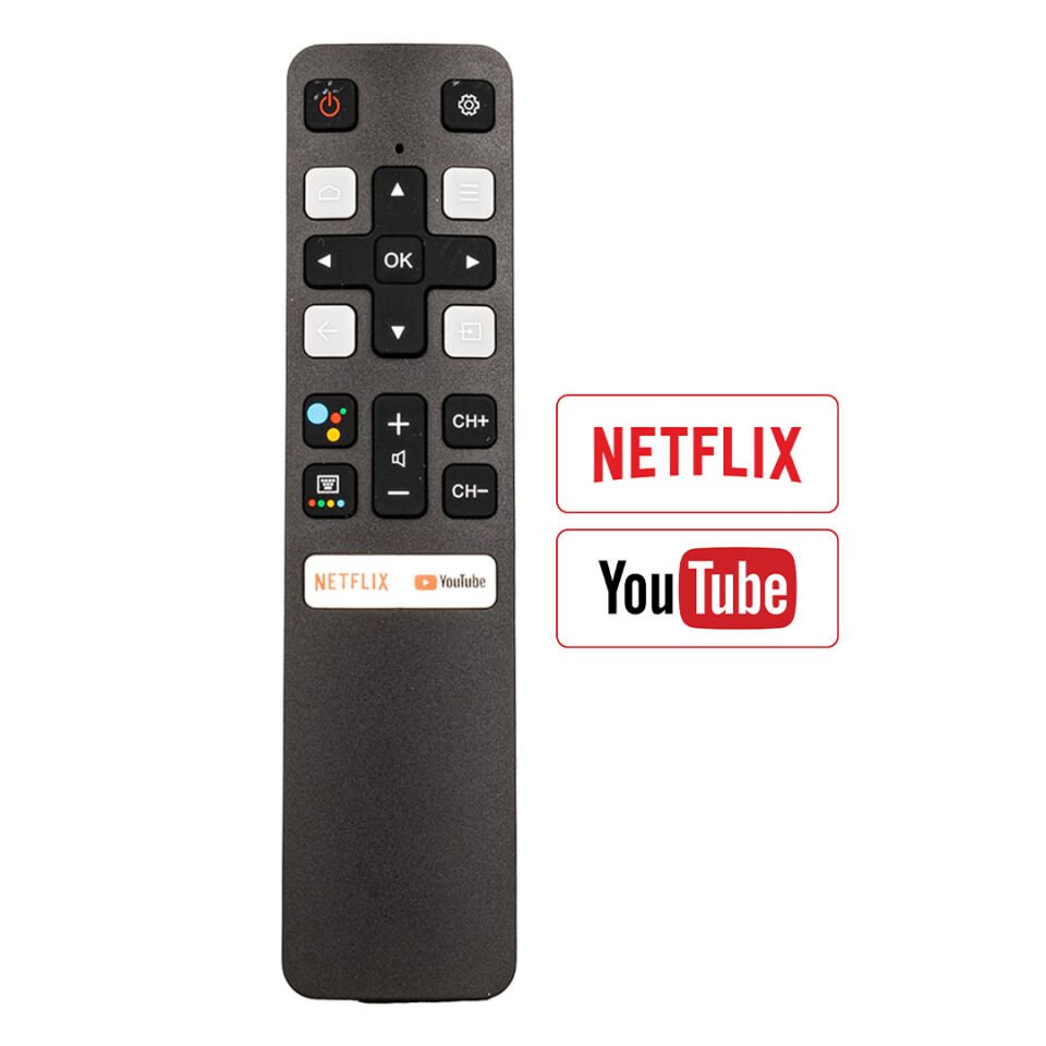 Weko KL Tcl RC802V FNR1 HTC120 Netflix Youtube Tuşlu Lcd Led Tv Kumanda Uzaktan Kumanda