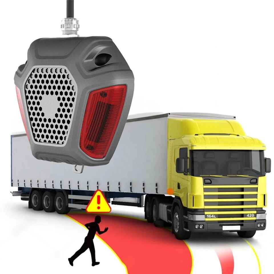 Ayt Pm-21671 Tır Kamyon Kör Nokta Uyarı Ve Acil Aydınlatma Sistemi Sensörsüz Türkçe Sesli Kör Nokta Uyarıcı
