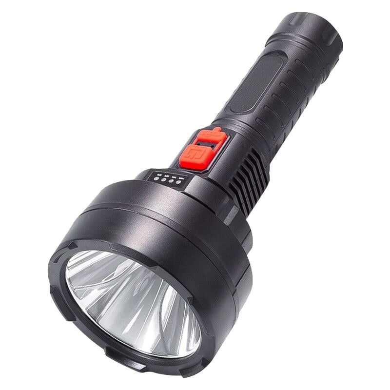 Powermaster Şarjlı El Feneri Işıldak 3 Modlu Usbli Şarj Göstergeli Yüksek Performans Kamp EvTipi Aydınlatma