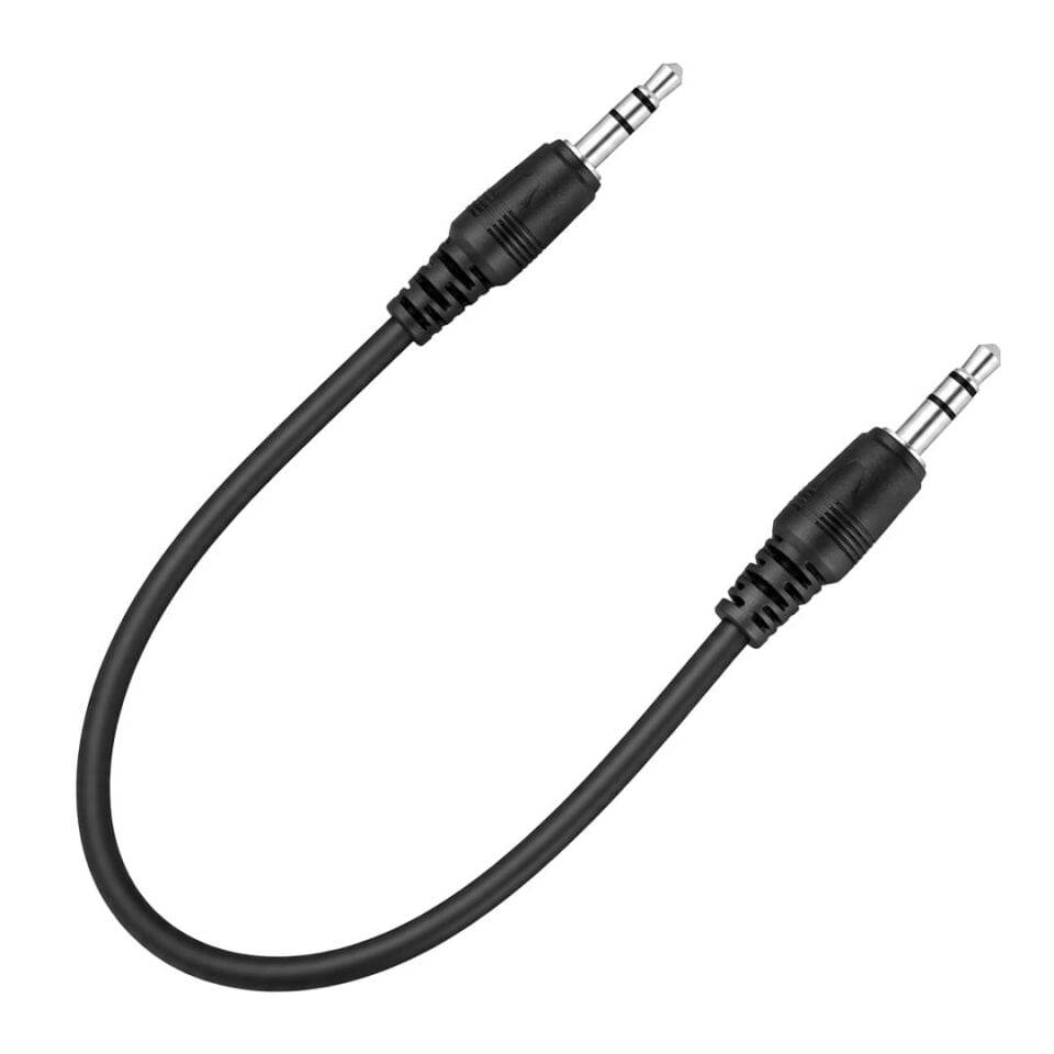 3.5 Mm Erkek Erkek 30 Cm Stereo Kablo Aux Ses Kablosu