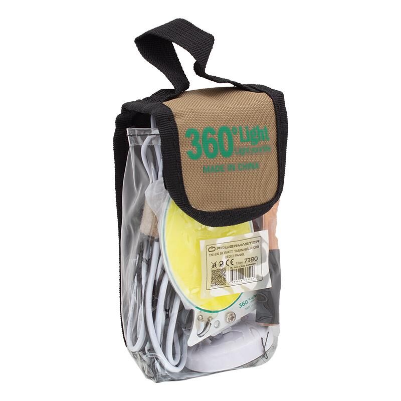 Ayt Powermaster Tm-24 Cob Ledli 13 Watt Akü Maşalı 4 Metre Kablolu Taşınabilir Seyyar Lamba Aydınlatma