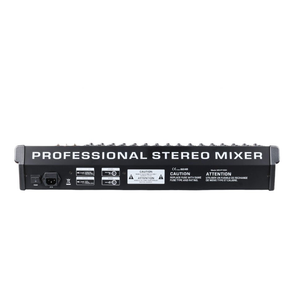 Magicvoice MV-P1600 16 Kanal Mikser USB Bluetooth Destekli Deck Mixer Mikrofon Aux Girişli LCD Ekran