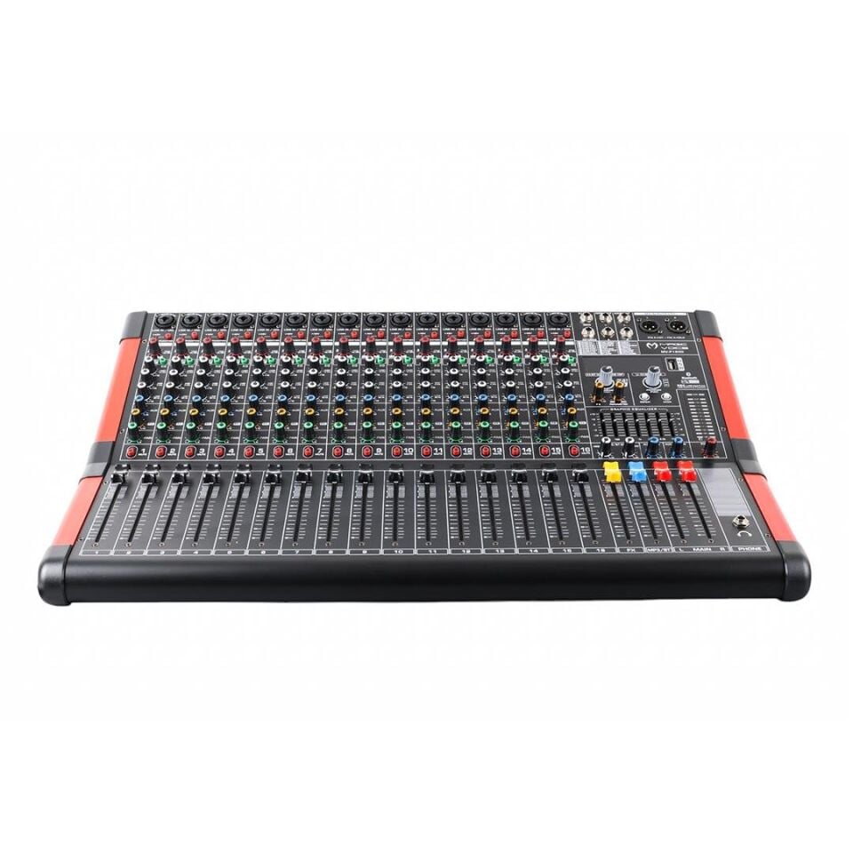 Magicvoice MV-P1600 16 Kanal Mikser USB Bluetooth Destekli Deck Mixer Mikrofon Aux Girişli LCD Ekran