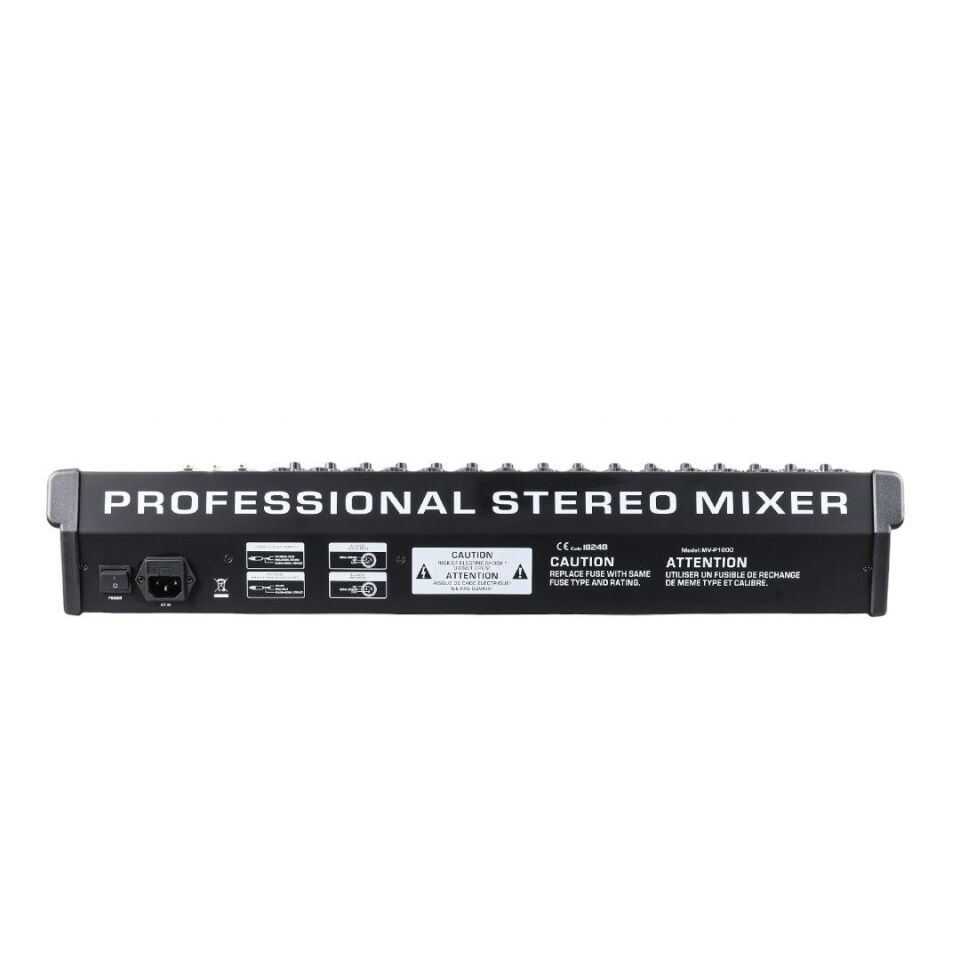 Magicvoice MV-P1600 16 Kanal Mikser USB Bluetooth Destekli Deck Mixer Mikrofon Aux Girişli LCD Ekran